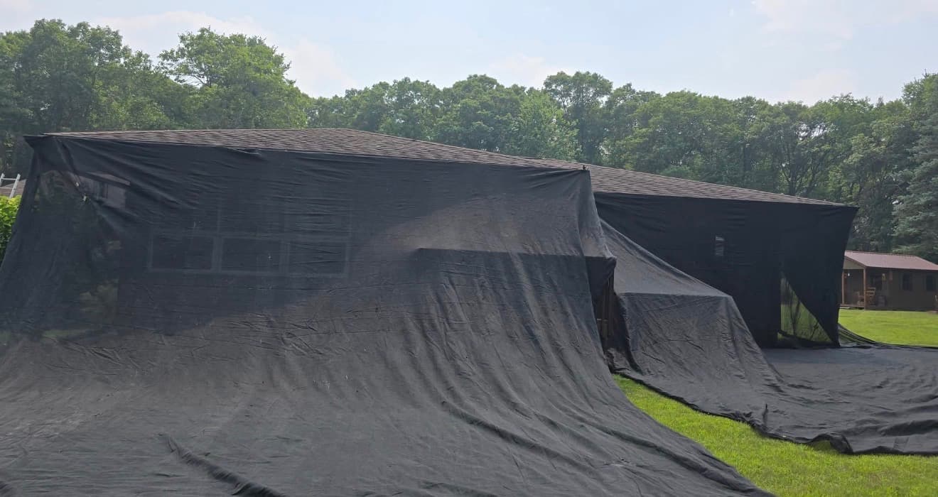 Roof protection setup